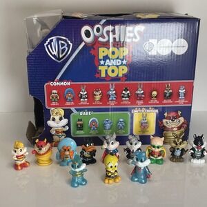 Ooshies Pop And Top WB Bugs Bunny 13 Figures w Display Case